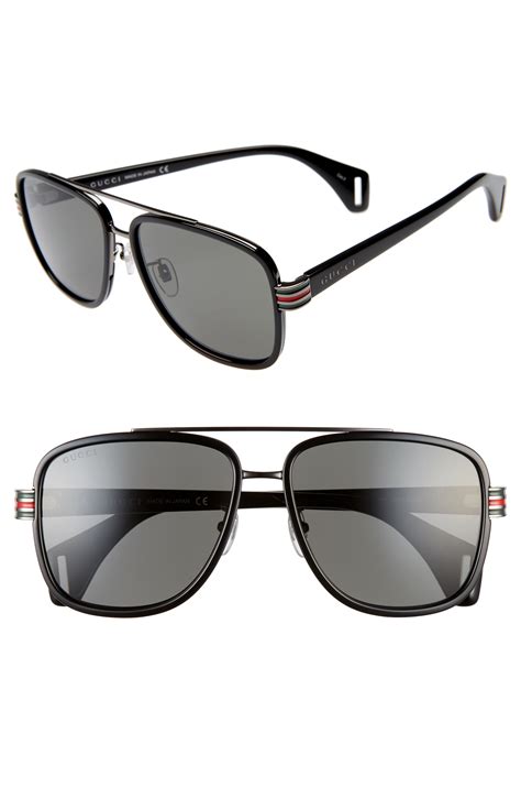 Men's Gucci Aviator Sunglasses .